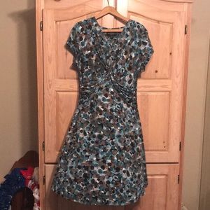 Blue print dress